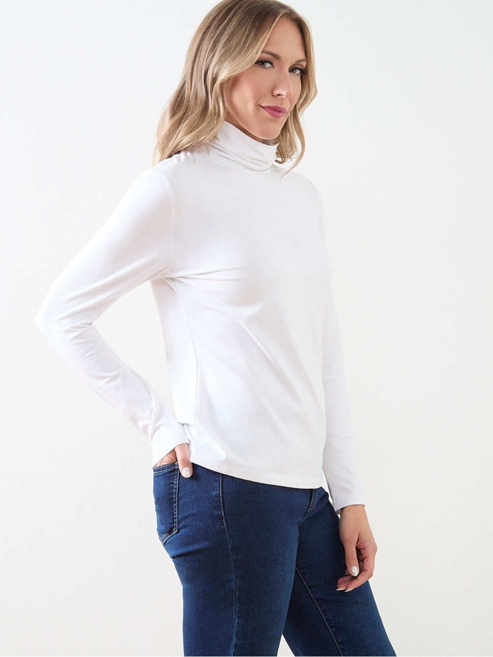 H&M Cream Turtle Cowl Neck Long Sleeve Shirt Top Women’s Size XL